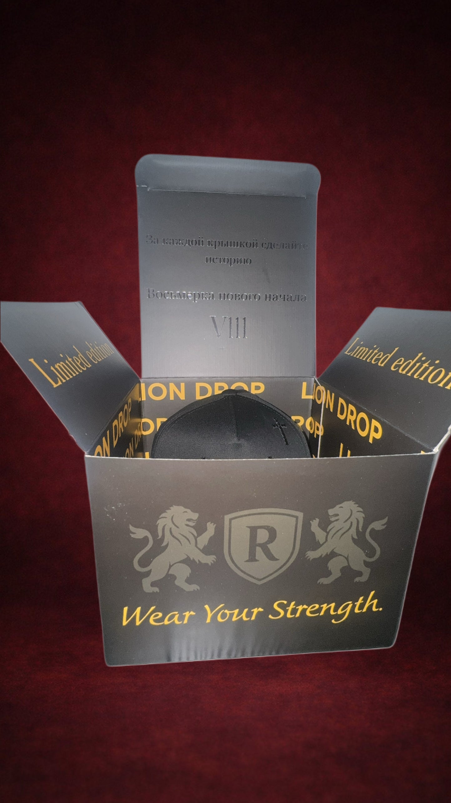 Lion Drop Limited Edition Snapback – Black & Gold