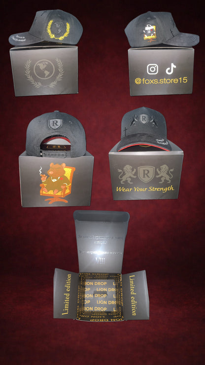 Lion Drop Limited Edition Snapback – Black & Gold