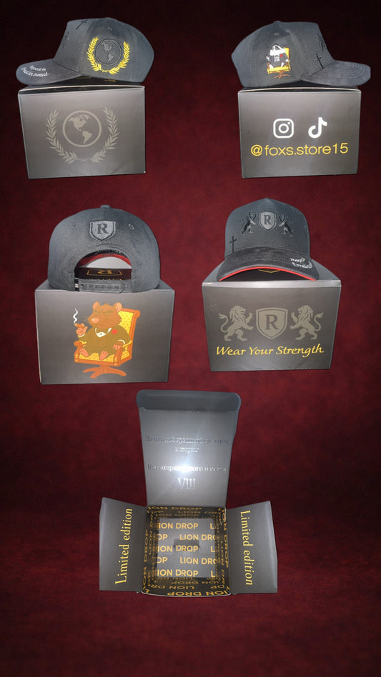 Lion Drop Limited Edition Snapback – Black & Gold